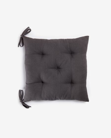 Cojín para silla Suyai 100% algodón negro 45 x 45 cm
