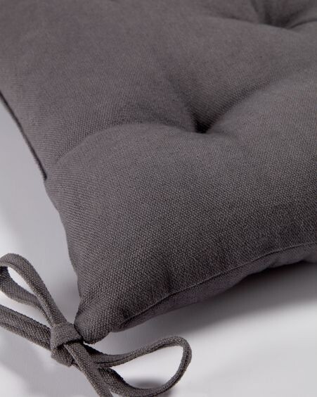 Cojín para silla Suyai 100% algodón negro 45 x 45 cm