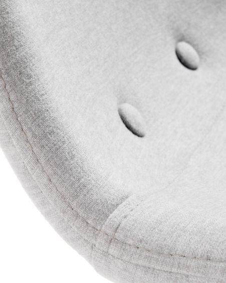 Taburete Nolite gris claro y acero con efecto madera altura 65 cm