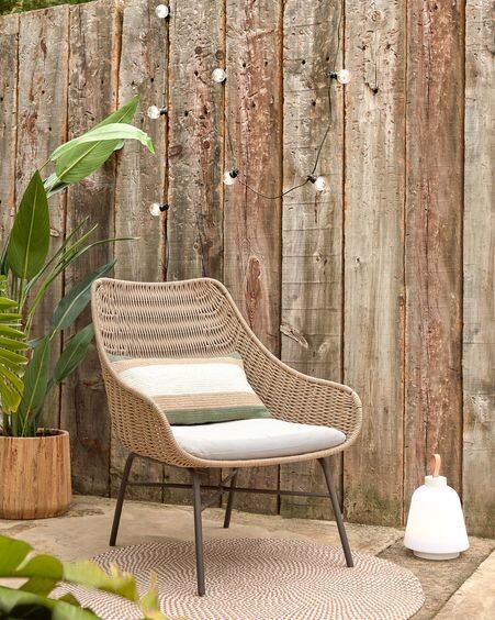 Butaca Abeli de cuerda beige