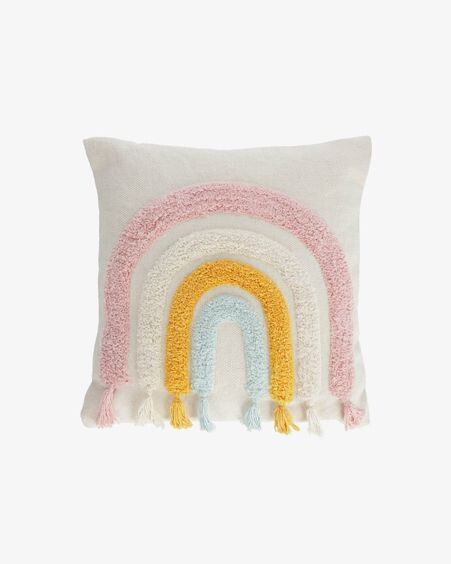Funda cojín Thaide algodón arcoíris multicolor 45 x 45 cm
