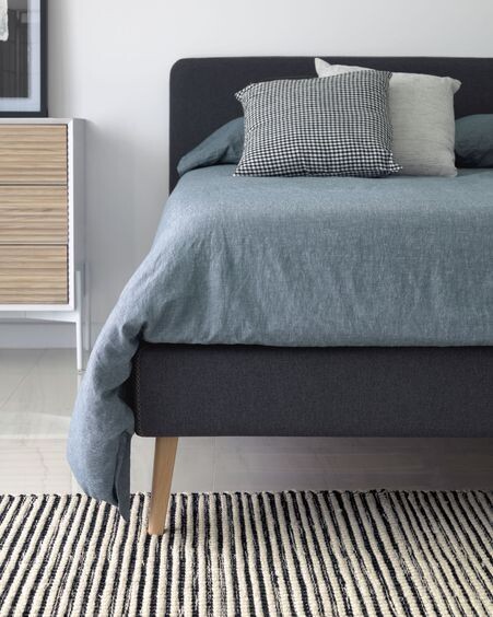 Funda cama Dyla grafito 160 x 200 cm