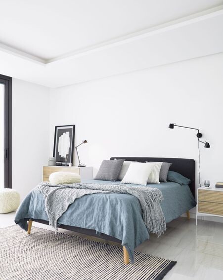 Funda cama Dyla grafito 160 x 200 cm