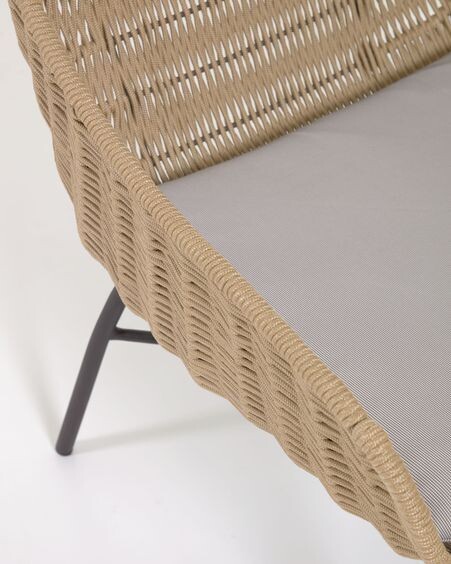 Butaca Abeli de cuerda beige