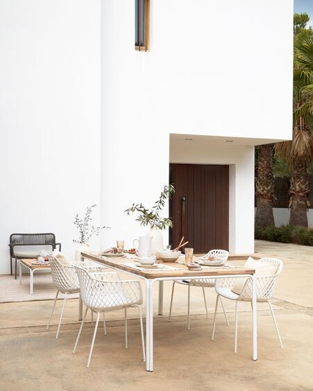 Silla de exterior Quinn blanco