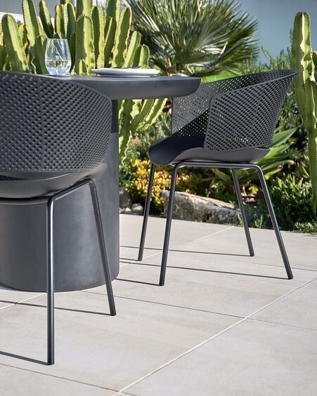 Silla 100% de exterior Yeray negro
