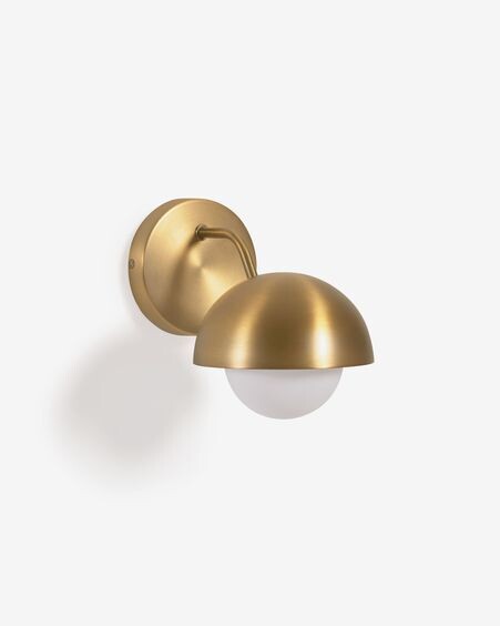 Aplique de pared Lonela de metal con acabado latón
