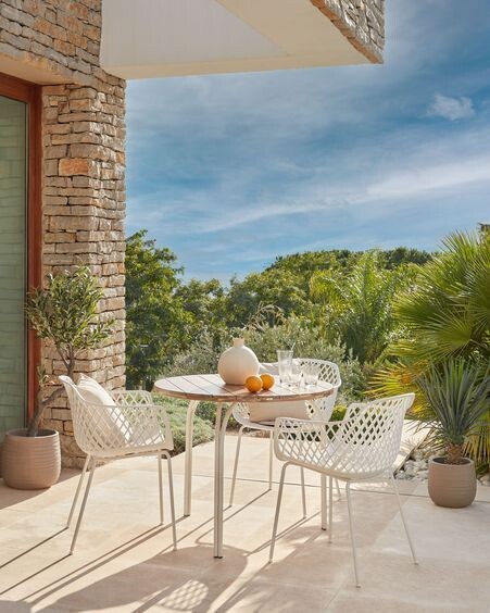 Silla de exterior Quinn blanco