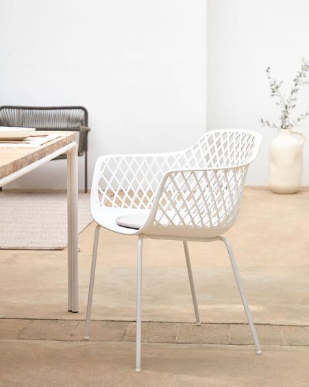 Silla de exterior Quinn blanco