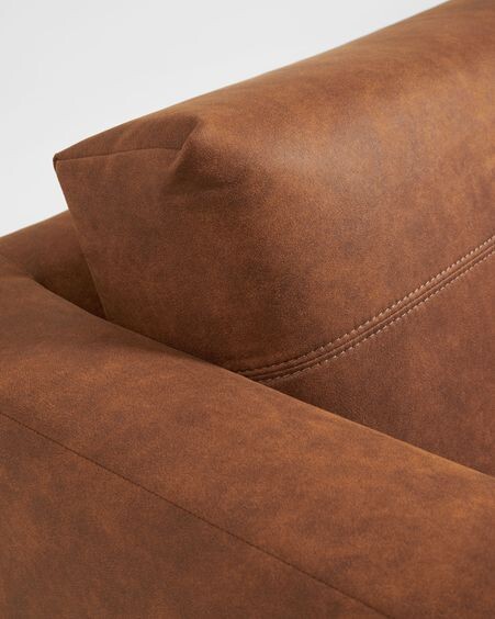 Sofá Tanya 2 plazas tapizado marrón claro 183 cm