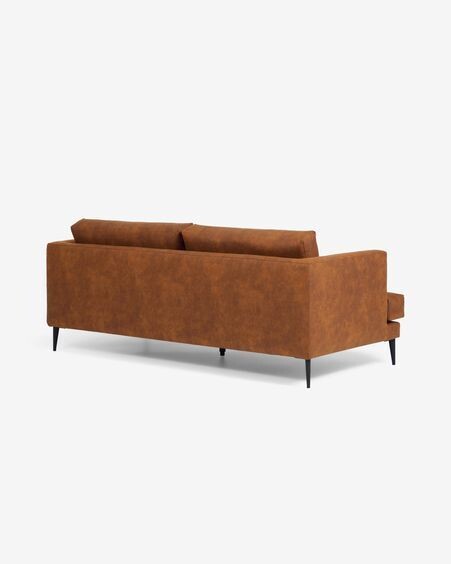 Sofá Tanya 2 plazas tapizado marrón claro 183 cm