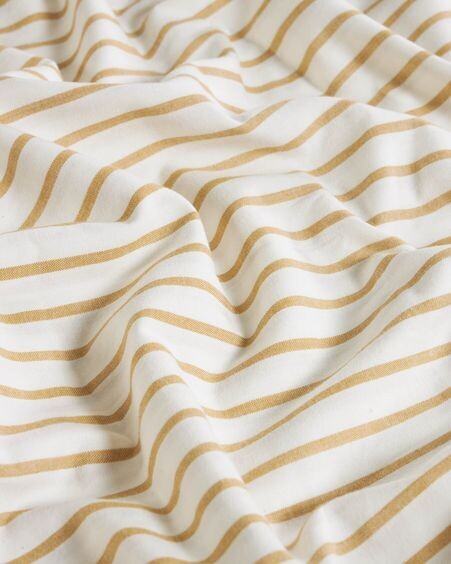 Set Ghia funda nórdica, bajera y funda almohada algodón orgánico GOTS rayas 60 x 120 cm