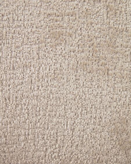 Silla Mael de chenilla beige y patas de acero con acabado negro