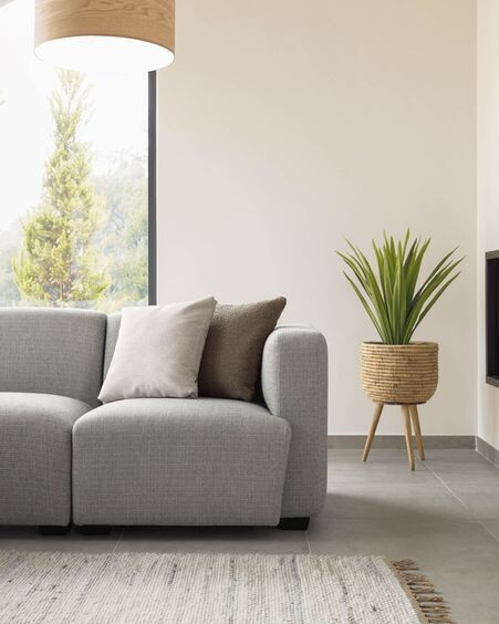 Módulo asiento con brazo derecho Legara gris claro 80 cm