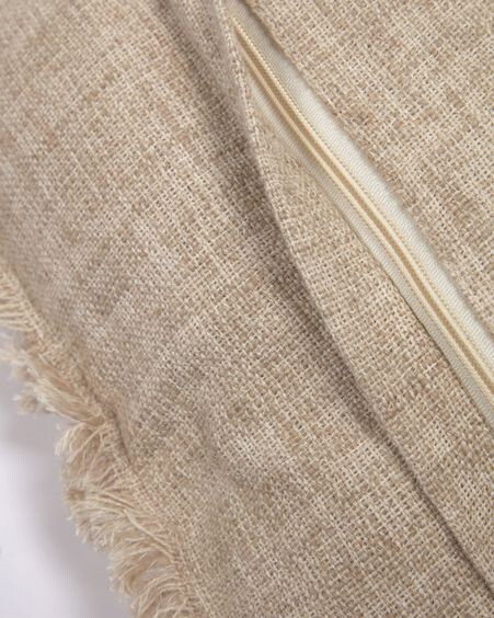 Funda de cojín Valleria de lino natural 45 x 45 cm