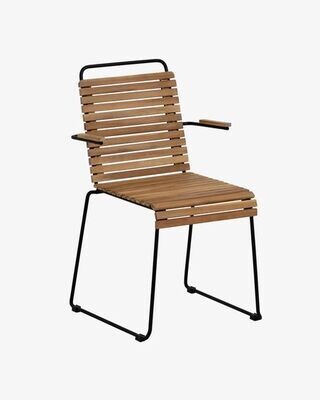 Silla Yukari de madera maciza de acacia y acero galvanizado FSC 100%