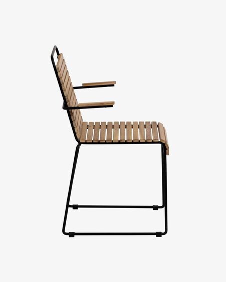 Silla Yukari de madera maciza de acacia y acero galvanizado FSC 100%