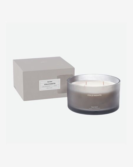 Vela aromática Cold Nights gris 600 gr