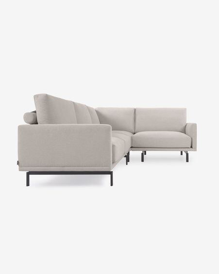 Sofá rinconero Galene 3 plazas beige 267 x 207 cm