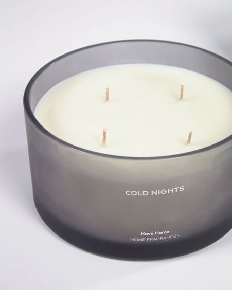 Vela aromática Cold Nights gris 600 gr