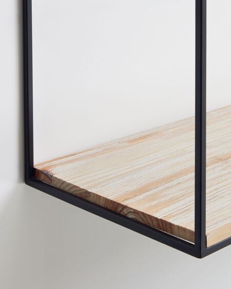 Estante Elisha de madera maciza de abeto 90 x 30 cm