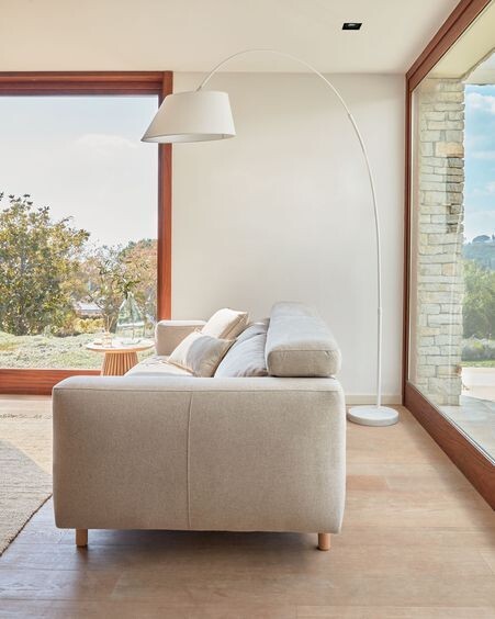 Sofá Singa 3 plazas beige 215 cm