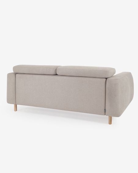 Sofá Singa 3 plazas beige 215 cm