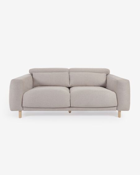 Sofá Singa 3 plazas beige 215 cm Sofá Singa 3 plazas beige 215 cm