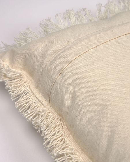 Funda de cojín Shallowin 100% algodón blanco de 45 x 45 cm