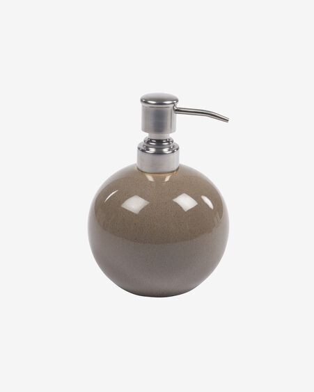 Dispensador de jabón Berdolina de cerámica marrón