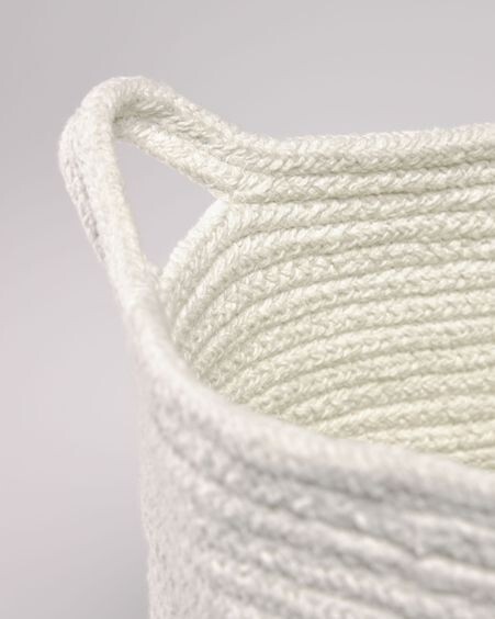 Cesta Abeni 100% algodón blanco