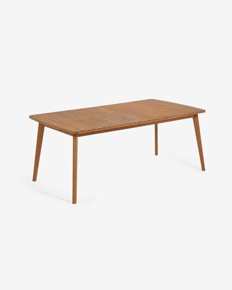 Mesa extensible de exterior Hanzel madera maciza eucalipto 183 (240) x 100 cm FSC 100%