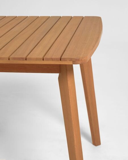 Mesa extensible de exterior Hanzel madera maciza eucalipto 183 (240) x 100 cm FSC 100%