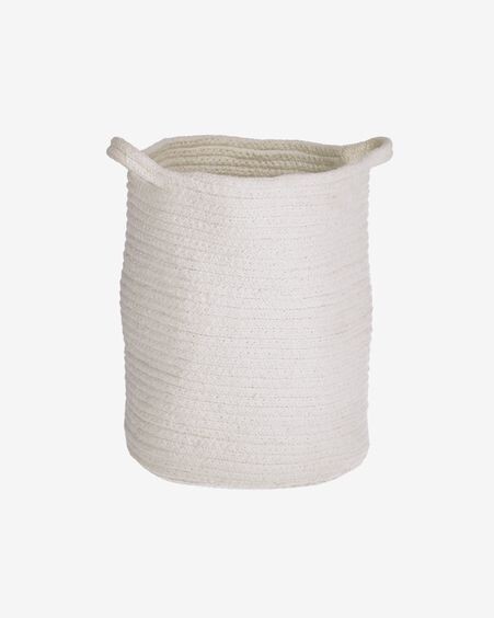 Cesta Abeni 100% algodón blanco