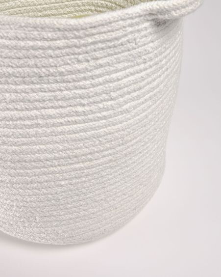 Cesta Abeni 100% algodón blanco