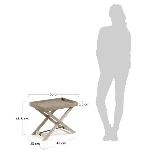 Mesa auxiliar plegable Merida 55 x 35 cm