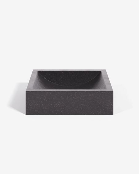 Lavabo encimera Delina de terrazo negro 40 x 45 cm