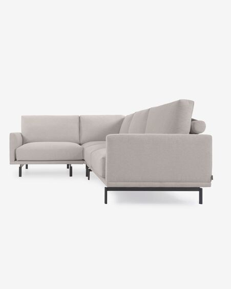 Sofá rinconero Galene 3 plazas beige 207 x 267 cm