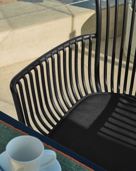 Silla de exterior Surpika negro