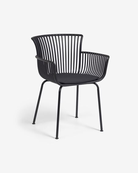 Silla de exterior Surpika negro