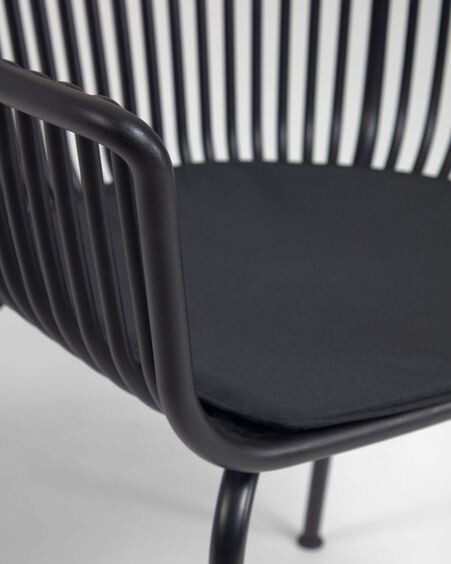 Silla de exterior Surpika negro
