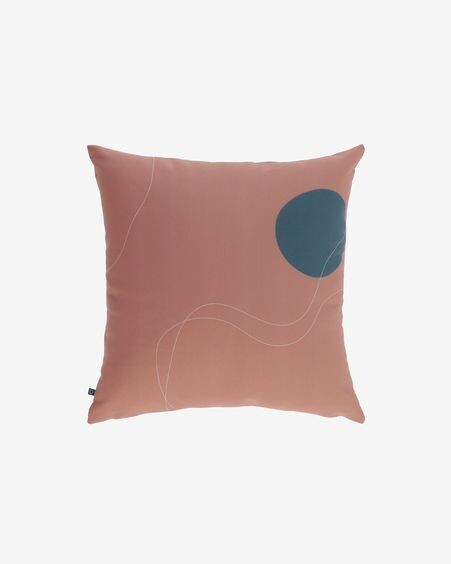 Funda cojín Abish formas geométricas terracota 45 x 45 cm