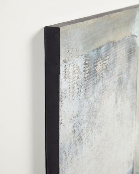 Lienzo Urbelina blanco y azul 50 x 120 cm