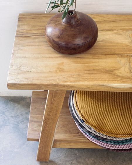 Banco Safara madera maciza de teca reciclada 150 cm