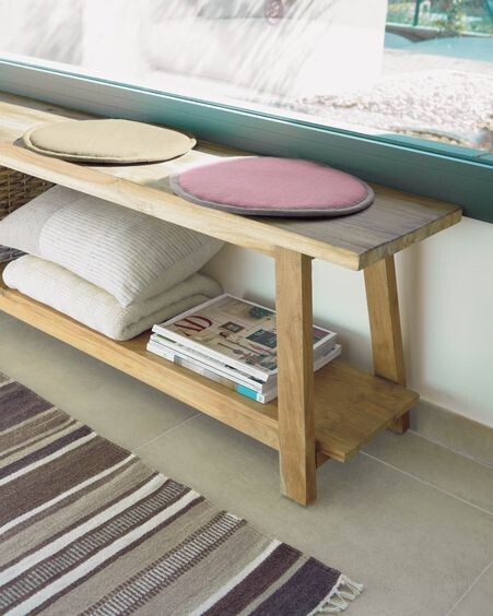 Banco Safara madera maciza de teca reciclada 150 cm