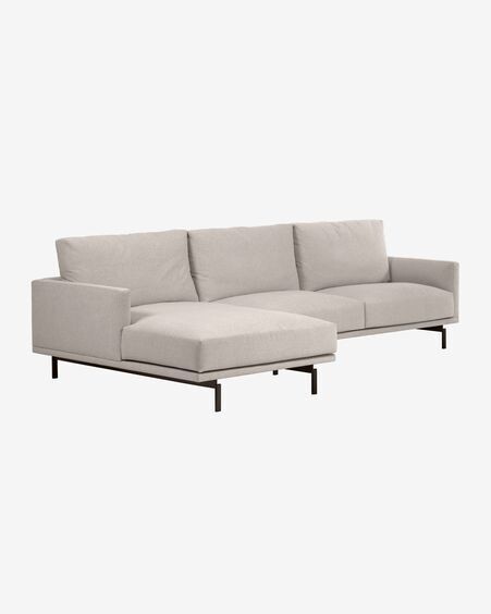 Sofá Galene 4 plazas con chaise longue izquierdo beige 314 cm Sofá Galene 4 plazas con chaise longue izquierdo beige 314 cm