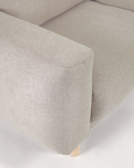Sofá Singa 3 plazas con chaise longue derecho beige 296 cm
