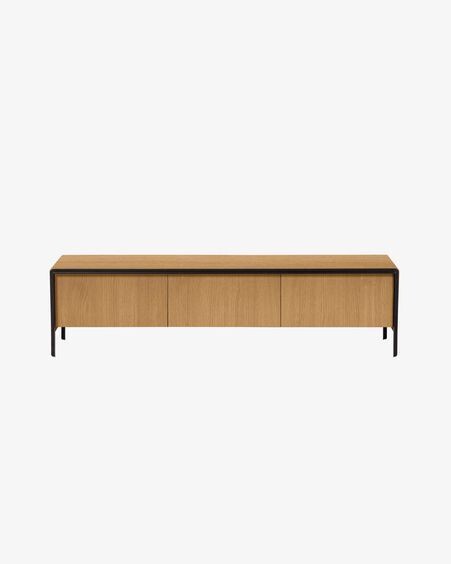Mueble TV Nadyria de chapa de roble 180 x 50 cm
