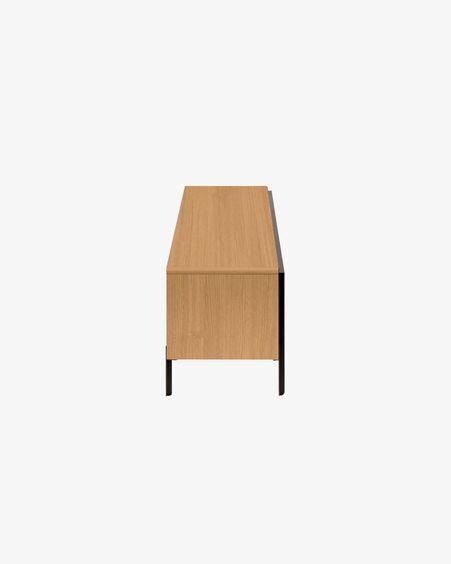 Mueble TV Nadyria de chapa de roble 180 x 50 cm