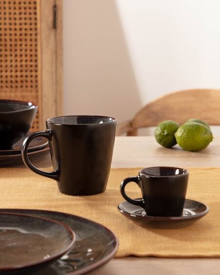 Taza Odile de cerámica azul oscuro